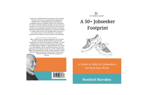 Front & Back Book Cover of: A 50+ Jobseeker Footprint