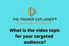 BLOG | VIDEO TOPIC FOR YOUR AUDIENCE