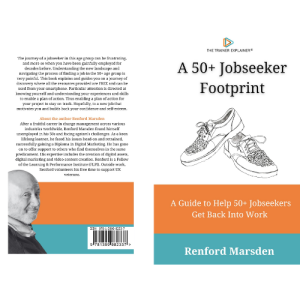 Front & Back Book Cover of: A 50+ Jobseeker Footprint